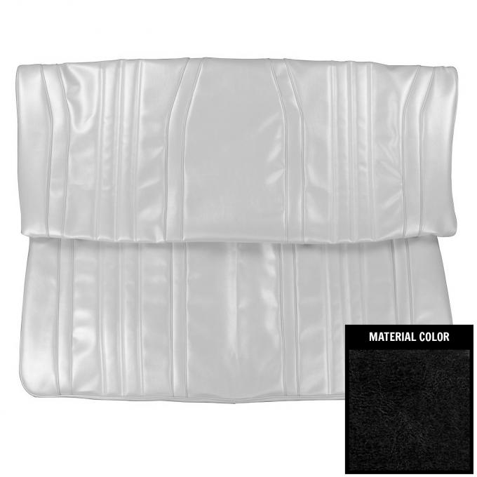 PUI Interiors 1968 Chevrolet Impala/SS Hardtop Black Rear Bench Seat Cover 68BS10C