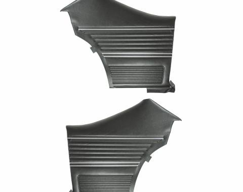 PUI Interiors 1969 Chevrolet Chevelle Hardtop Pre-Assembled Black Rear Door Panels PD250C