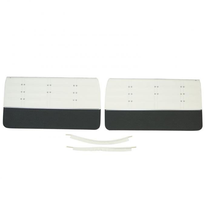 PUI Interiors 1963 Chevrolet Impala/SS Pre-Assembled White Front Door Panels 63BD69FP
