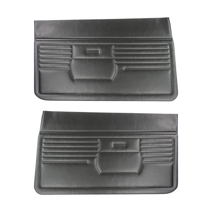 PUI Interiors 1968 Chevrolet Camaro Standard Black Front Door Panels D210