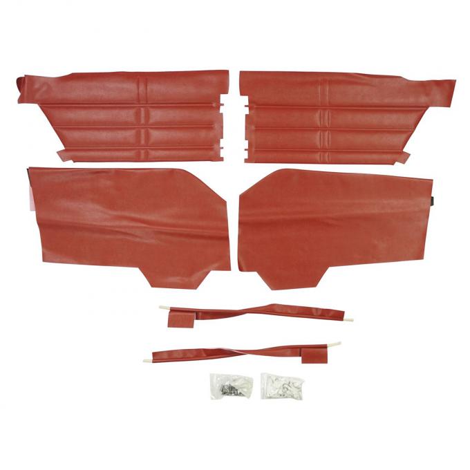 PUI Interiors 1963 Chevrolet Impala/SS Hardtop Red Rear Door Panels 63BD64C