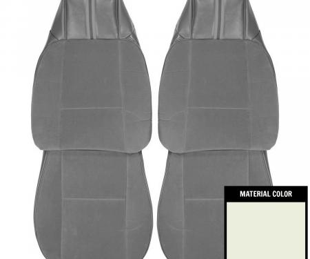 PUI Interiors 1980-81 Chevrolet Camaro Berlinetta Custom Cloth Oyster Front Bucket Seat Covers 80DSC81U