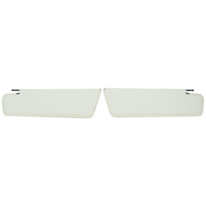 PUI Interiors 1963 Impala/Bonneville/Catalina Hardtop White Star Sun Visors SV17101CC