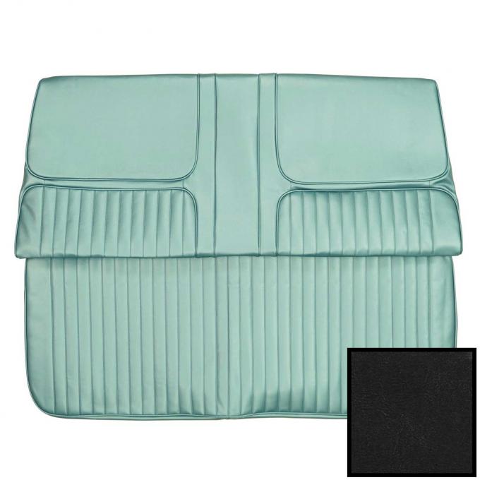 PUI Interiors 1968 Buick Skylark/GS Custom 400 Convertible Black Rear Bench Seat Cover 68US10V