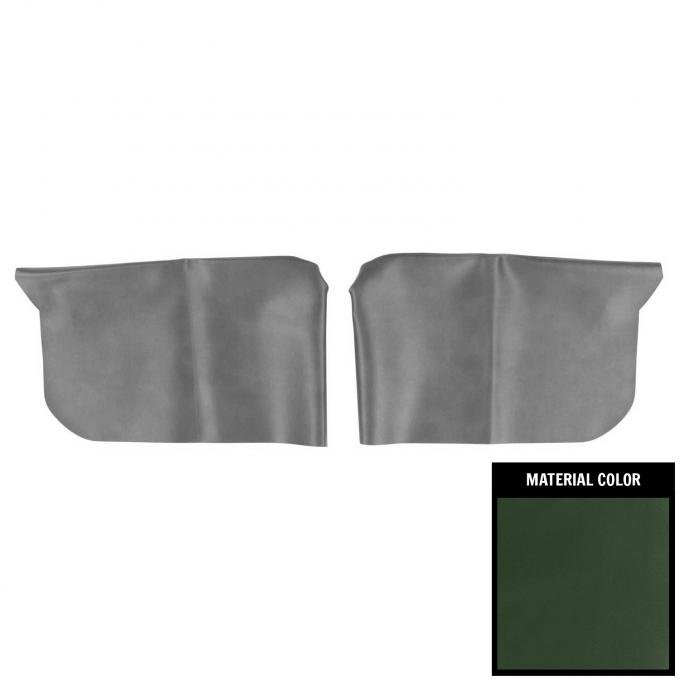 PUI Interiors 1968 Chevelle/GTO/Cutlass/Skylark Hardtop Dark Green Rear Arm Rest Covers 68AR25C
