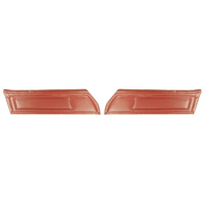 PUI Interiors 1973-1975 Pontiac Firebird Deluxe Pre-Assembled Red Front Door Panels 73HD30-P