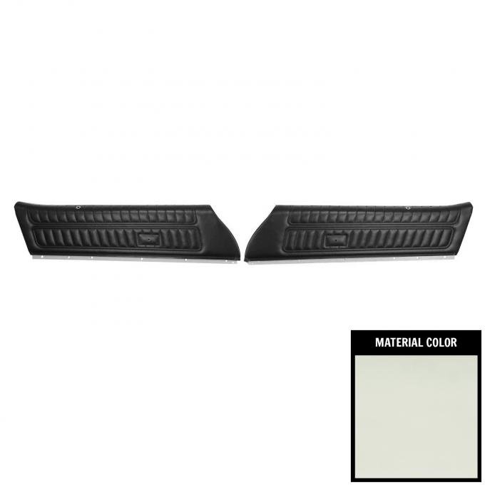 PUI Interiors 1977 Camaro/Firebird Standard Pre-Assembled White Front Door Panels 77FD37-P