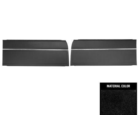 PUI Interiors 1965 Chevrolet Nova Black Front Door Panels 65XD10