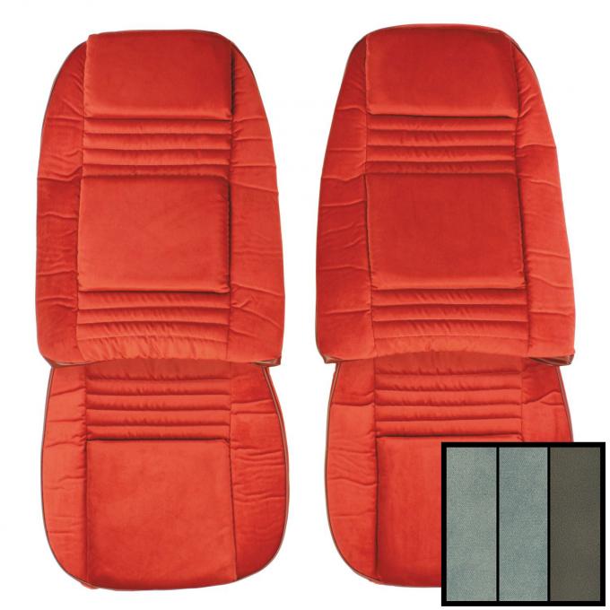 PUI Interiors 1978 Pontiac Firebird Deluxe Light Blue Front Bucket Seat Covers 78HSC90U