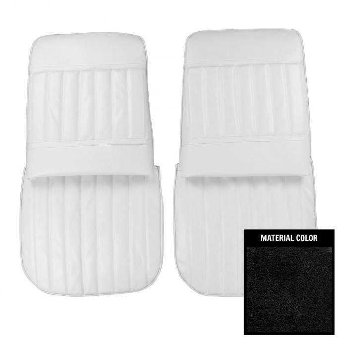 PUI Interiors 1971-1972 Buick Skylark/GS Custom Black Front Bucket Seat Covers 71US10U