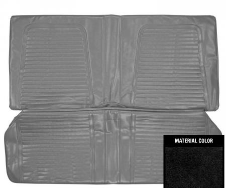 PUI Interiors 1969 Chevrolet Camaro Hardtop Standard Black Rear Bench Seat Cover 69FS10C