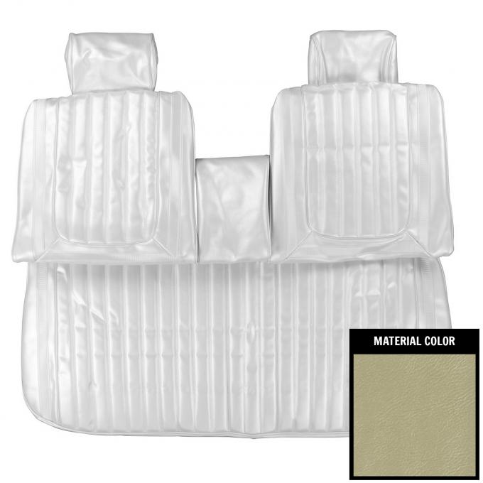 PUI Interiors 1969 Buick Skylark/GS Custom Parchment Front Bench Seat W/Arm Rest Cover 69US27B1