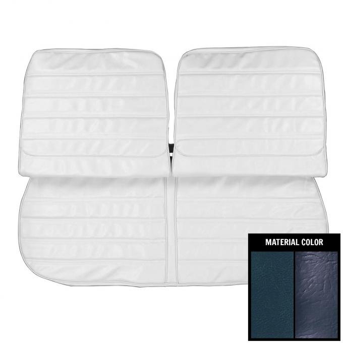 PUI Interiors 1972 Oldsmobile Cutlass /"S"/442 Blue Front Bench Seat Cover 72CS09B2