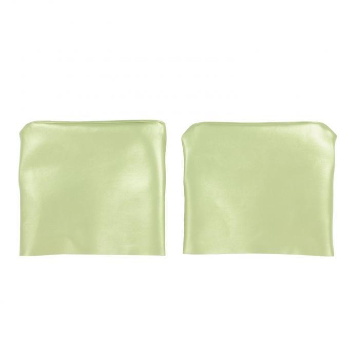 PUI Interiors 1966-1967 Pontiac GTO/Lemans Parchment Bucket Seat Head Rest Covers 66AH27U