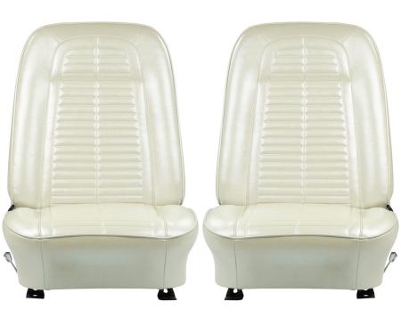 PUI Interiors 1967 GM F-Body Pre-Assembled Parchment Front Bucket Seats 67ES27U-P