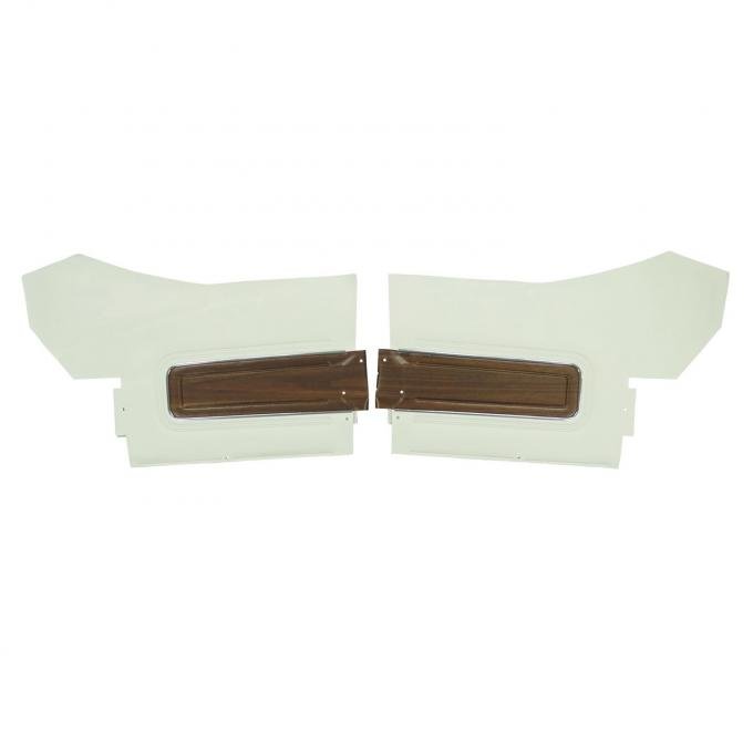 PUI Interiors 1972 Oldsmobile Cutlass Supreme Convertible White & Black Rear Door Panels 71CD371V