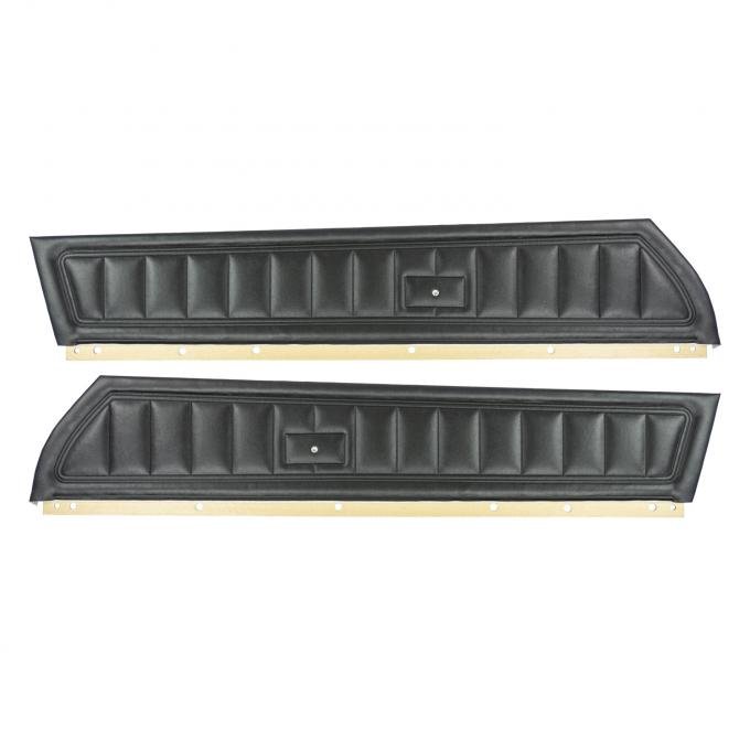 PUI Interiors 1973-1975 Chevrolet Camaro Standard Black Front Door Panels D730