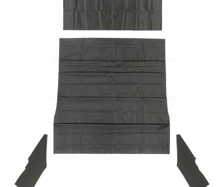 PUI Interiors 1971-1974 Mopar B-Body 4-Bow Black Perforated Headliner AH761100