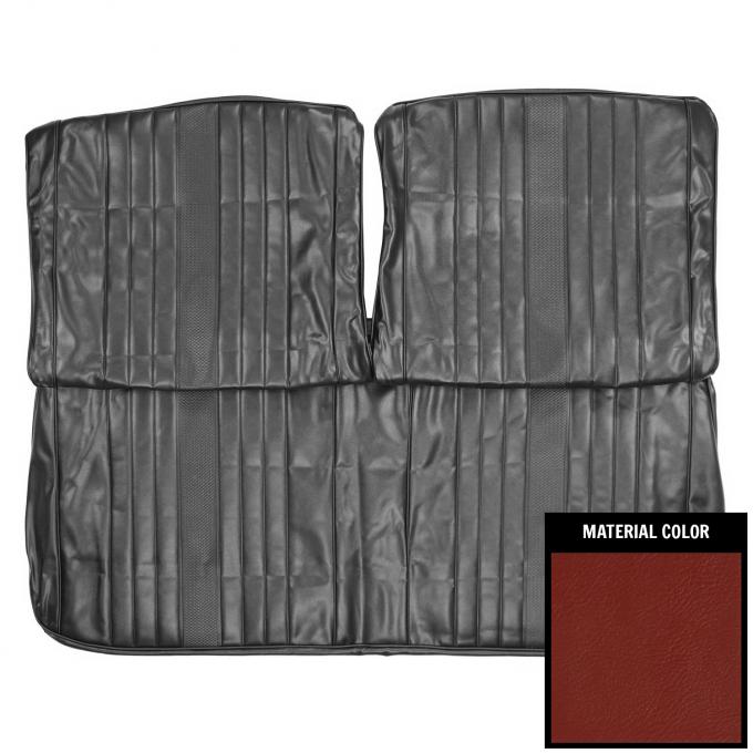 PUI Interiors 1969 Chevrolet Chevelle Red Front Bench Seat Cover 69AS30B