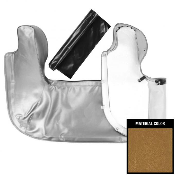 PUI Interiors 1967 Chevelle/1965-1967 GTO/Tempest Gold Convertible Top Boot 66AT43