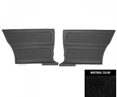 PUI Interiors 1966 Pontiac Tempest Custom Hardtop Black Rear Door Panels 66GDT10C