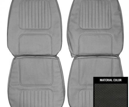 PUI Interiors 1970 Chevrolet Camaro Standard Black Front Bucket Seat Covers 70FS10U