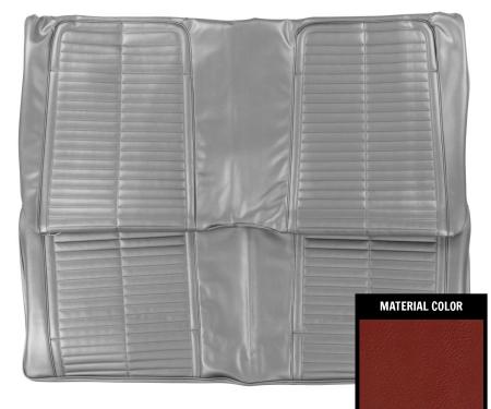 PUI Interiors 1967-69 Pontiac Firebird Red Stationary Rear Bench Seat Cover 67ES30C