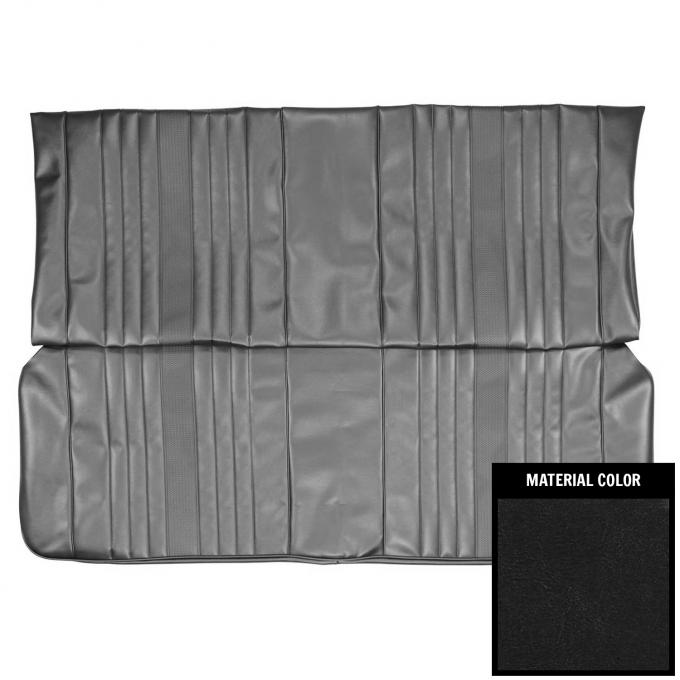 PUI Interiors 1969 Chevrolet Chevelle Hardtop Black Rear Bench Seat Cover 69AS10C