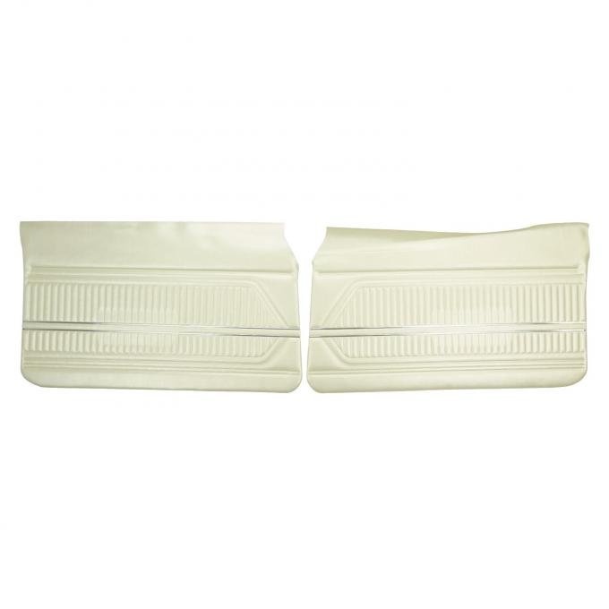 PUI Interiors 1969 Pontiac Firebird Standard Parchment Front Door Panels D603