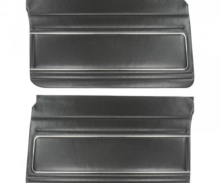 PUI Interiors 1977-1979 Chevrolet Nova Black Front Door Panels 77XD70