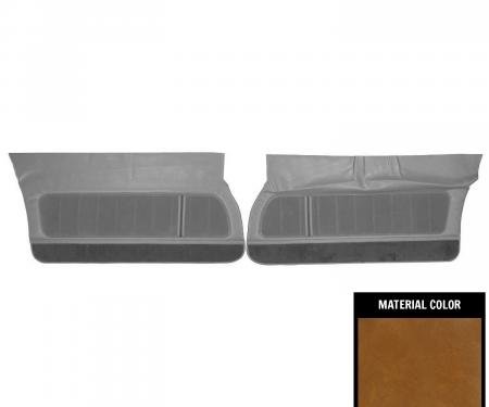 PUI Interiors 1980-81 Camaro LT/Berlinetta/Custom Vinyl Pre-Assembled Camel Front Door Panels 80FDLT48-P