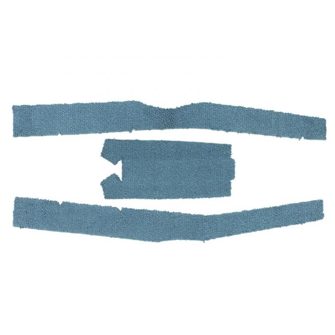 PUI Interiors 1965 Chevrolet Impala SS Blue Console Carpet 65BCON512
