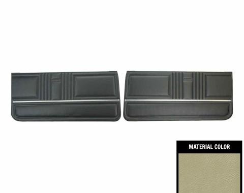 PUI Interiors 1967 Pontiac Firebird Standard Pre-Assembled Parchment Front Door Panels PD204