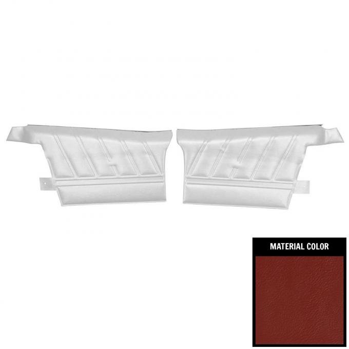 PUI Interiors 1968 Chevrolet Impala SS Convertible Pre-Assembled Red Rear Door Panels 68BD30V-P