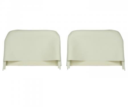 PUI Interiors 1969 Camaro/Firebird White Bucket Seat Head Rest Covers 69FH37U