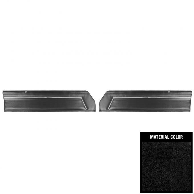 PUI Interiors 1978-1980 Chevrolet Malibu / El Camino Pre-Assembled Black Front Door Panels 78AD70-P