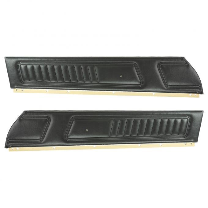 PUI Interiors 1972 Chevrolet Camaro Standard Black Front Door Panels D720