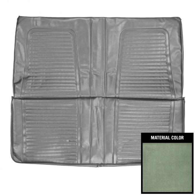 PUI Interiors 1969 Chevrolet Camaro Convt. Standard Dark Metallic Green Rear Bench Seat Cover 69FS24V