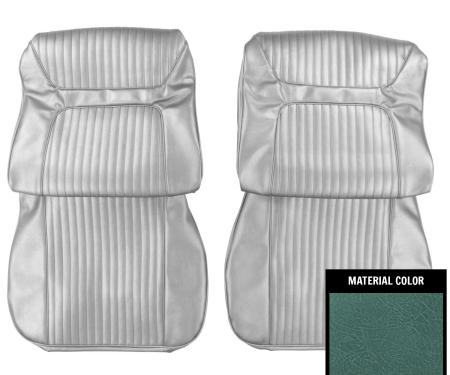 PUI Interiors 1964 Chevrolet Impala/SS Aqua Front Bucket Seat Covers 64BS50U