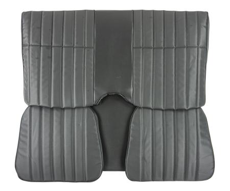 PUI Interiors 1973 Chevrolet Camaro Hardtop Deluxe Black Rear Bench Seat Cover 73DS10CS