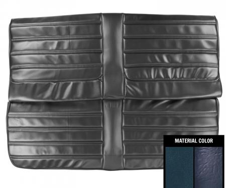PUI Interiors 1972 Oldsmobile Cutlass/"S"/442 Hardtop Blue Rear Bench Seat Cover 72CS09C2