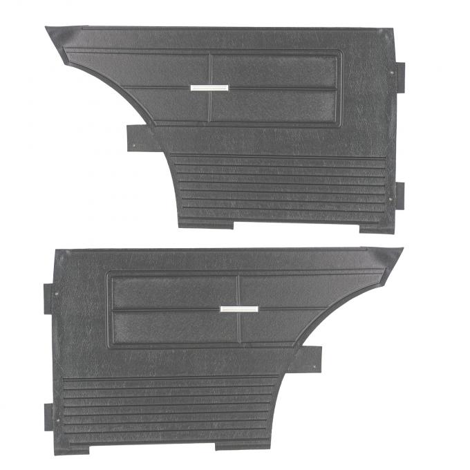 PUI Interiors 1963 Chevrolet Nova/SS Hardtop Black Rear Door Panels 63XD55C