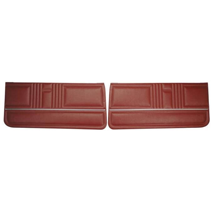 PUI Interiors 1967 Camaro/Firebird Standard Pre-Assembled Red Front Door Panels PD201