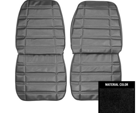 PUI Interiors 1969 Plymouth Roadrunner/Satellite/GTX Black Front Bucket Seat Covers 69KSR10U
