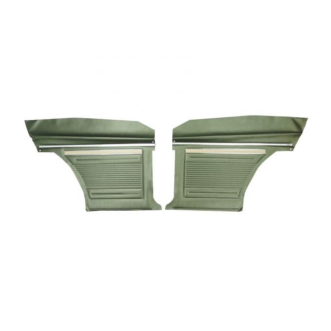 PUI Interiors 1970 Chevrolet Nova Hardtop Standard Dark Metallic Green Rear Door Panels D344C