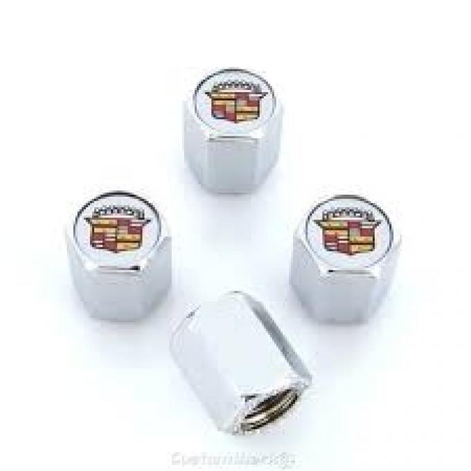 Valve Stem Caps Chrome, Cadilac