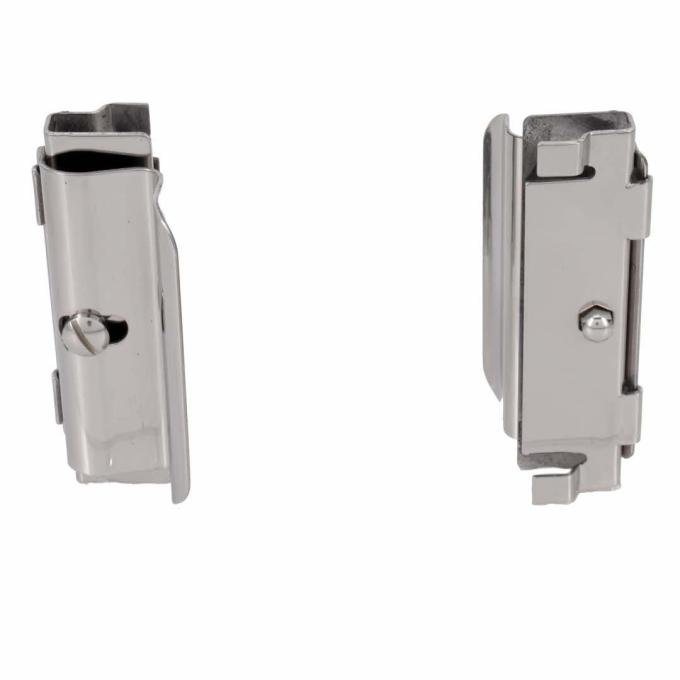 AMD Latches, Pair, Sliding Quarter Glass, Stainless, 60-66 Chevy GMC CK Suburban X796-4060-P