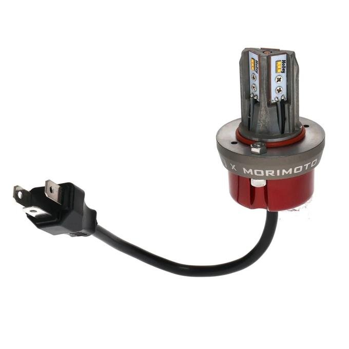 AMD RetroBright LED Forward Facing Light Bulb, Replacement Bulb, Classic White 3000K 5 3/4, Standard H4 Wiring, High and Low Beam, 3 Pin X149-HR575R-30LB