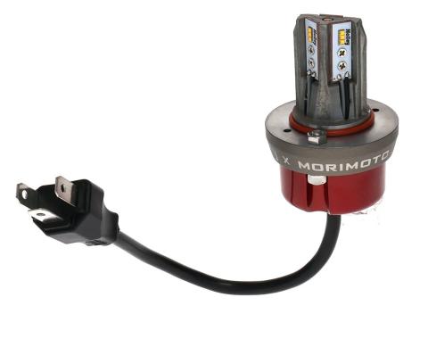 AMD RetroBright LED Forward Facing Light Bulb, Replacement Bulb, Classic White 3000K 5 3/4, Standard H4 Wiring, High and Low Beam, 3 Pin X149-HR575R-30LB