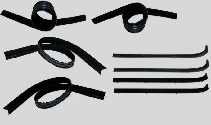 Fairchild Industries Belt Weatherstrip--Window Channel Kit, Front Upper & Division Bar Inner & Outer Driver Side & Passenger Side KD1003B